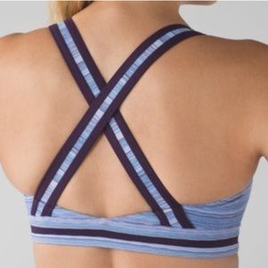 Lululemon Rack Pack Bra -Twist Lilac Caspian Blue